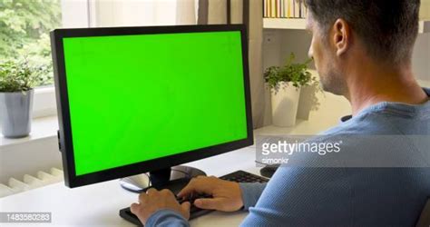 479 Computer Green Screen Typing Stock Photos High Res Pictures And