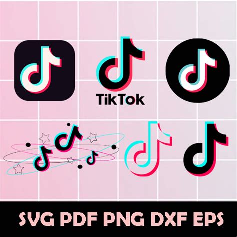 TikTok SVG, TikTok Clipart, TikTok Digital CLipart, TikTok P - Inspire Uplift