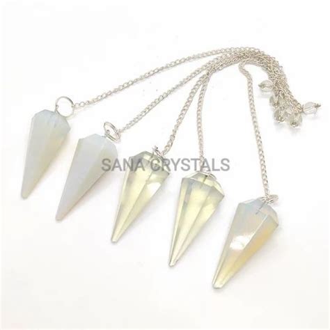 Cone Light Blue Opalite Faceted Dowsing Pendulum At Rs 55 Piece In Khambhat