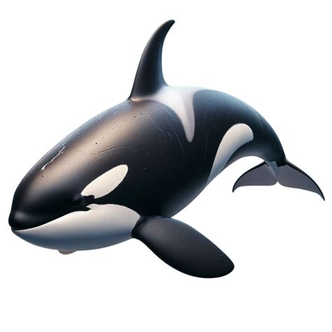 AI Generated Orca Silhouette Majestic Marine Predator Amid