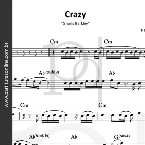 Crazy Gnarls Barkley Partituras Melodias Cifras