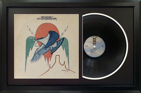 "On the Border" 3rd Album by the Eagles with Original Album Cover- 17x26 Framed- Framed Original ...