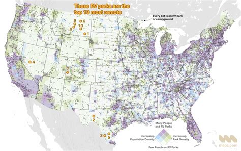 Four Surprising Maps about RVs and Campgrounds