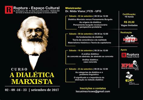 Ruptura Espaço Cultural Curso A Dialética Marxista