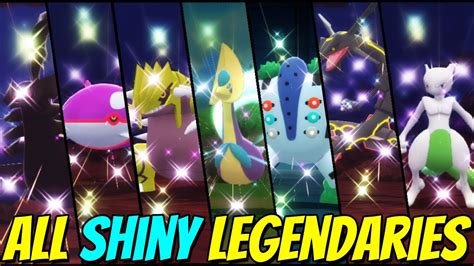 All Shiny Legendaries In Pokemon Brilliant Diamond And Shining Pearl Youtube