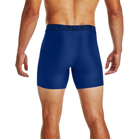 Under Armour Men S Tech 6 In Boxer Briefs 2 Pack Academy