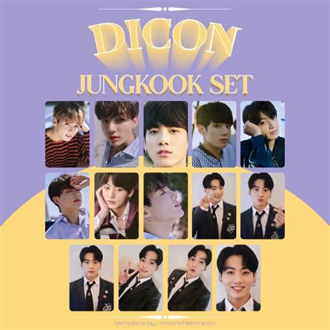 Bts Dicon 101 Photocards Concept Book Wishlist Jungkook Set Jungkook