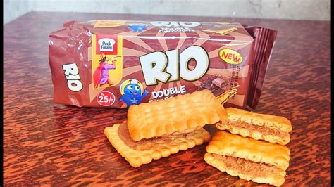 New Rio Double Chocolate Filling Cream Biscuits By Peek Freans Pakistan