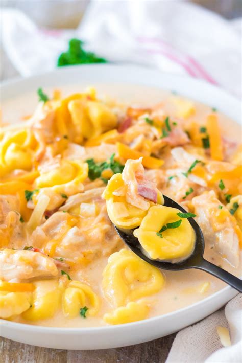 Slow Cooker Crack Chicken Soup With Tortellini The Quicker Kitchen