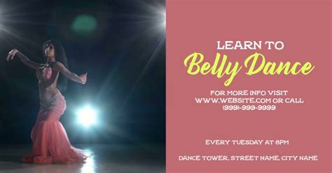 Belly Dance Class Template Postermywall