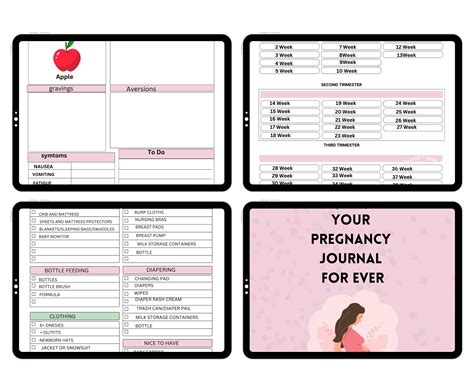 Pregnancy Journal Spreads For Anxiety