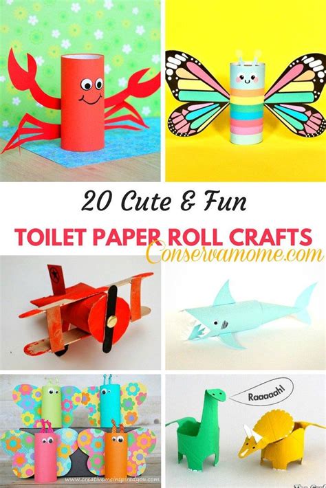 20 Cute & Fun Toilet Paper Roll Crafts | Toilet paper crafts, Paper ...