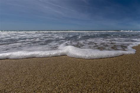 Sea With Waves In The Foreground On The Shoreline Stock Image Image