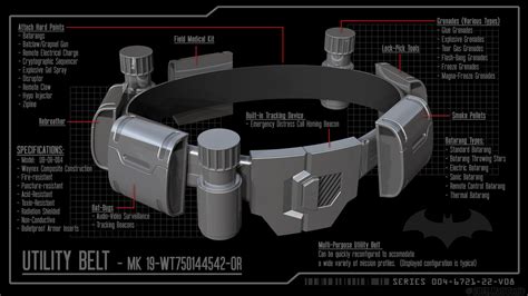 Batman Arkham Origins Utility Belt Schematics By Ravendeviant On