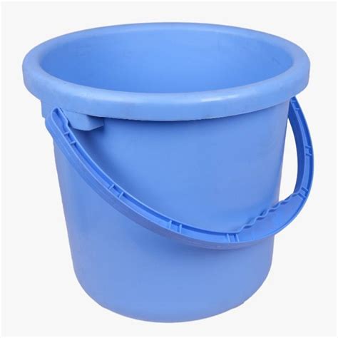 Blue L Plastic Handle Bathroom Bucket For Home Unbreakable At Rs