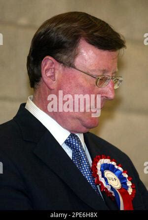 Ulster Unionist Leader David Trimble Arrives With His Wife Daphne At