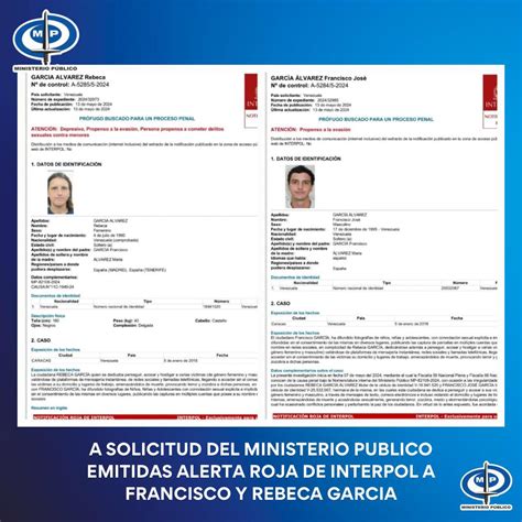 Fiscal General Ratifica Orden De Aprehensi N Y Alerta De Interpol