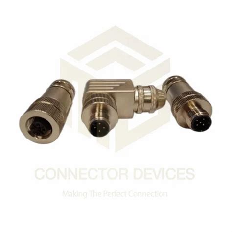 Male M12 Sensor Connectors Full Metal A Coded 12mm At Rs 900piece In Mumbai