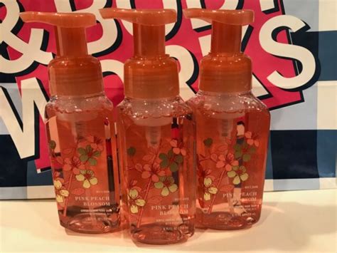 Bath And Body Works Gentle Foaming Hand Soap Pink Peach Blossom Lot Of 3 New Ebay