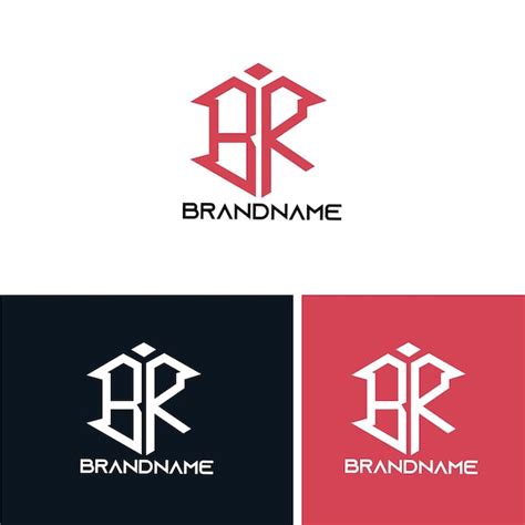 Modèle De Conception De Logo De Lettre Initiale Monogramme Moderne Br