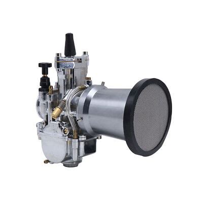 Motorcycle 55mm Carburetor Air Filters With Screen Velocity Stacks For ...