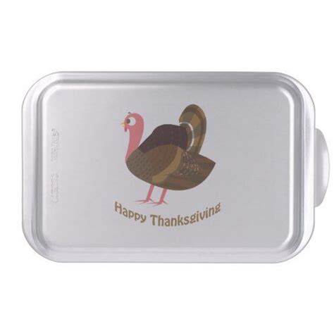 Happy Thanksgiving! Turkey Cake Pan | Zazzle | Turkey cake, Happy ...