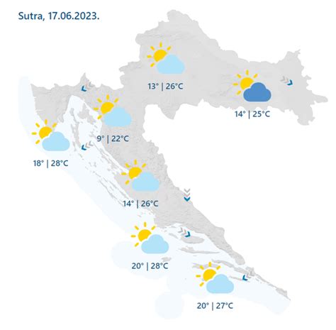 Vremenska Prognoza Hrvatska Sti U Nam Vru Ine Po Inje Ljeto Sata