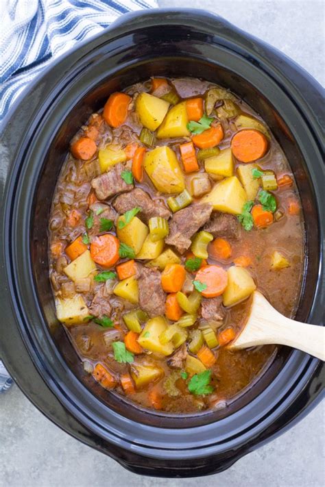 Slow Cooker Beef Stew Easy Crockpot Recipe