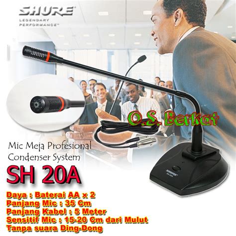 Mic Meja Condensor Sh A Mic Podium Sh A Mic Meja Condenser Sh