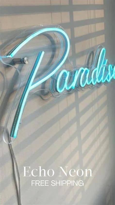 Custom Neon Sign For Shop, Paradise Neon Sign, Neon Sign Words | Neon ...