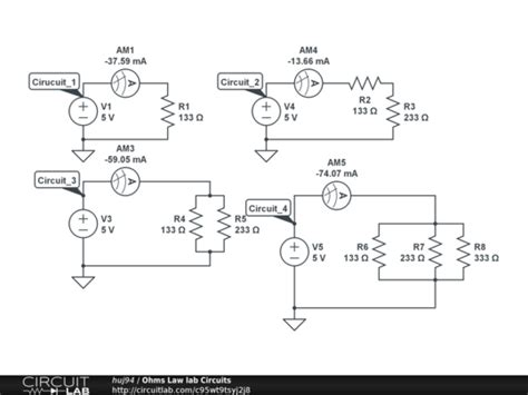 Ohms Law lab Circuits - CircuitLab