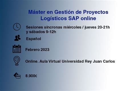 Oferta Acad Mica M Ster Sap Universidad Rey Juan Carlos M Ster