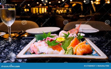 Luxury Sashimi Set With Prawn Tuna Octopus Salmon And More In