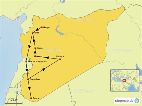 Stepmap Syrien Landkarte F R Asien