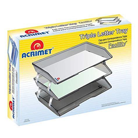 Acrimet Facility Tier Letter Tray Side Load Plastic Desktop File