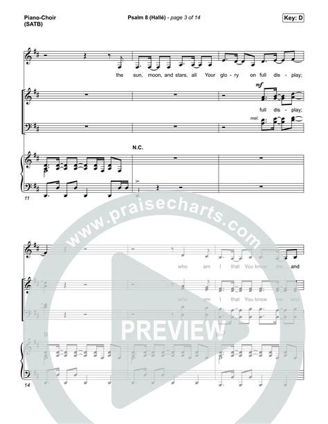 Psalm 8 (Hallé) Sheet Music PDF (Phil Wickham) - PraiseCharts