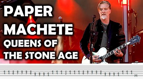 Queens Of The Stone Age Paper Machete Guitar Tutorial TABS NEW