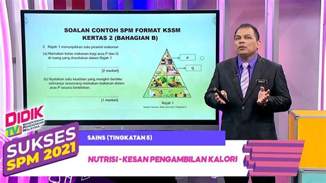 Sukses Spm Klip Sains Tingkatan Nutrisi Kesan