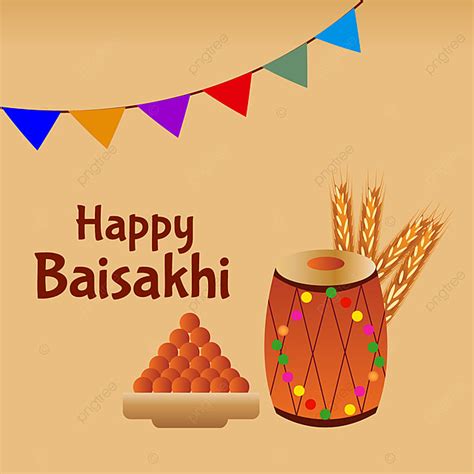 Baisakhi Festival Vector Design Images Happy Baisakhi Festival Drum