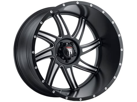 American Truxx Milled Matte Black At Vortex Wheels Realtruck