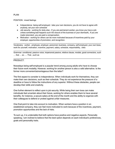 Collaborative Writing Mock Essay Fce Afternoon Groups Pdf