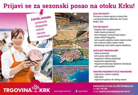 Prijavi Se Za Sezonski Posao Na Otoku Krku Trgovina Krk