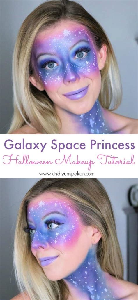 Easy Galaxy Makeup Tutorial for Halloween - Kindly Unspoken