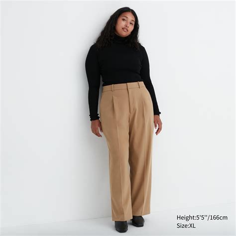 Wide Fit Pleated Pants Uniqlo Us