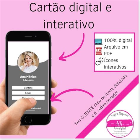 Cartão de Visita Digital Interativo e Clicável Elo7