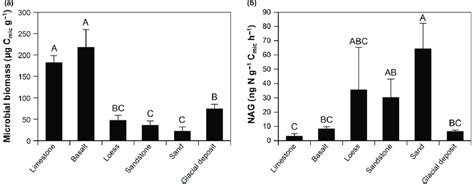 Means Se Of A Microbial Biomass Carbon C And B Specific