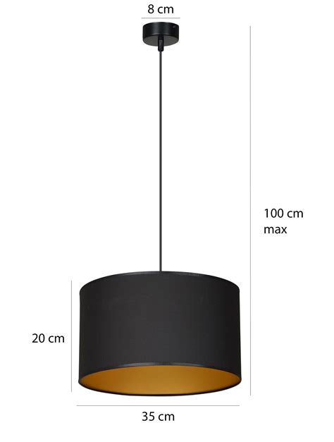 Goteborg Zwart Met Gouden Hanglamp Cilinder X E My Planet Led