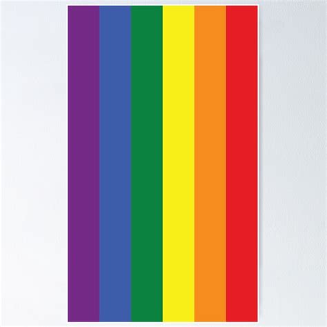 Lgbt Pride Flag Vertical Poster For Sale By Lgbtshoppe Redbubble