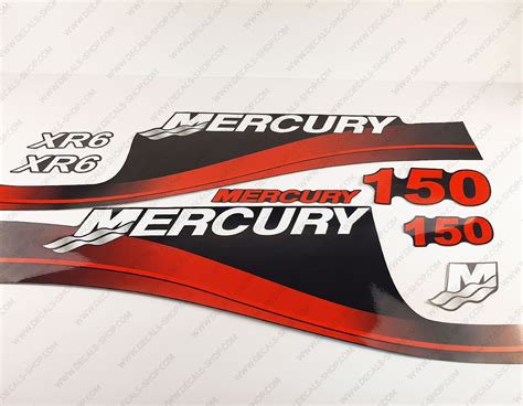 Mercury 150hp Xr6 Outboard Decal Kit