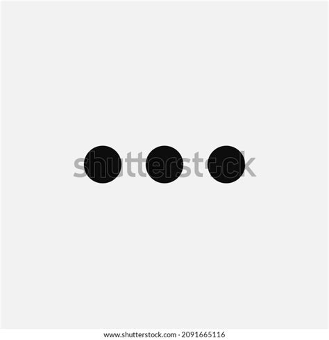 Three Dots Menu Icon Vector Illustration Stock Vector (Royalty Free ...